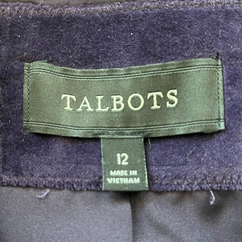 Talbots Purple Velvet Blazer - Picture 7 of 7